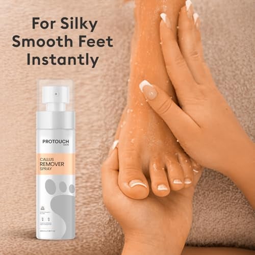PROTOUCH Callus Remover Spray | Natural Exfoliation with Green Tea Extract and Aloe Vera Extract | Nourishing Coconut Oil & Olive Oil | Instantly Smooth, Soft Feet | 100ml - Image 2