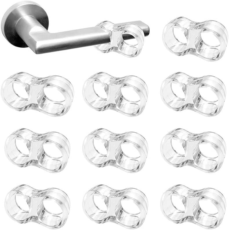 10 Pcs Transparent Silicone Door Stopper, Noise Canceling Wall Protector, Easy to Install, Modern Style - Image 1