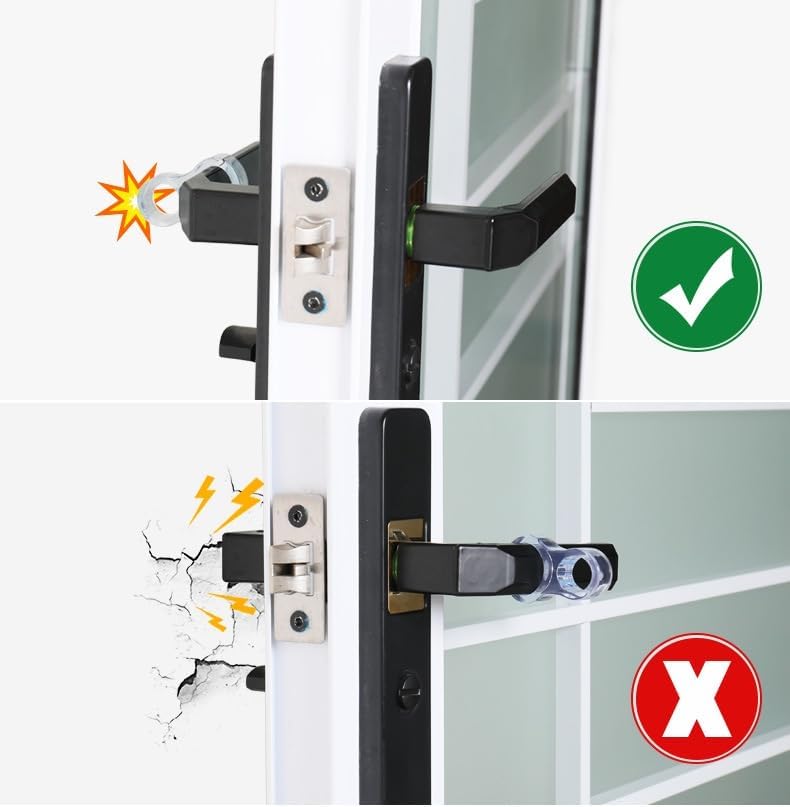 10 Pcs Transparent Silicone Door Stopper, Noise Canceling Wall Protector, Easy to Install, Modern Style - Image 3
