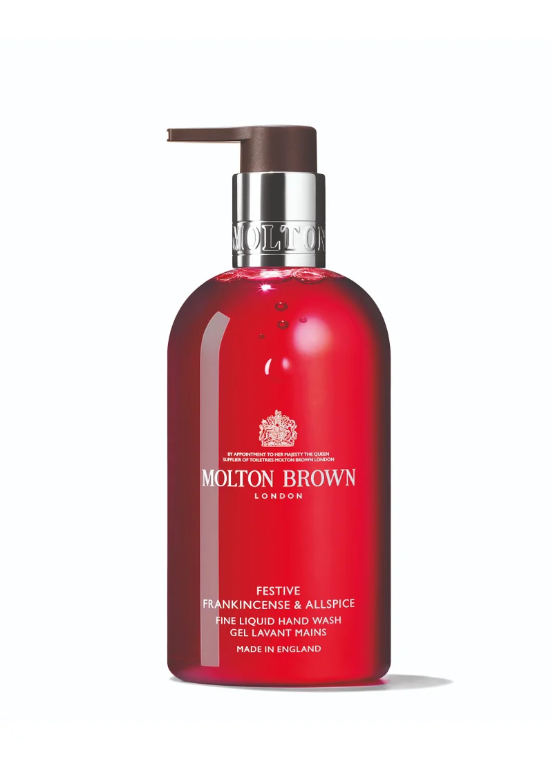 MOLTON BROWN FESTIVE FRANKINSCENSE & ALL SPICE FINE LIQUID HAND WASH 300ML