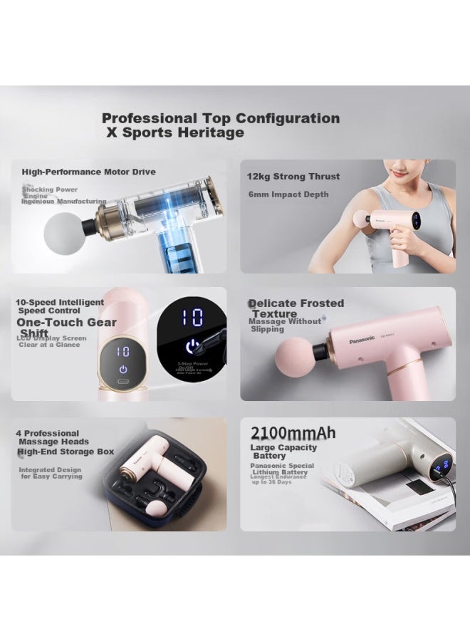 Panasonic Portable Neck Massager Rad21 Pink - Image 2