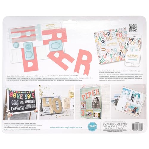 We R Memory Keepers لوحة ثقب الحروف We R - Image 4