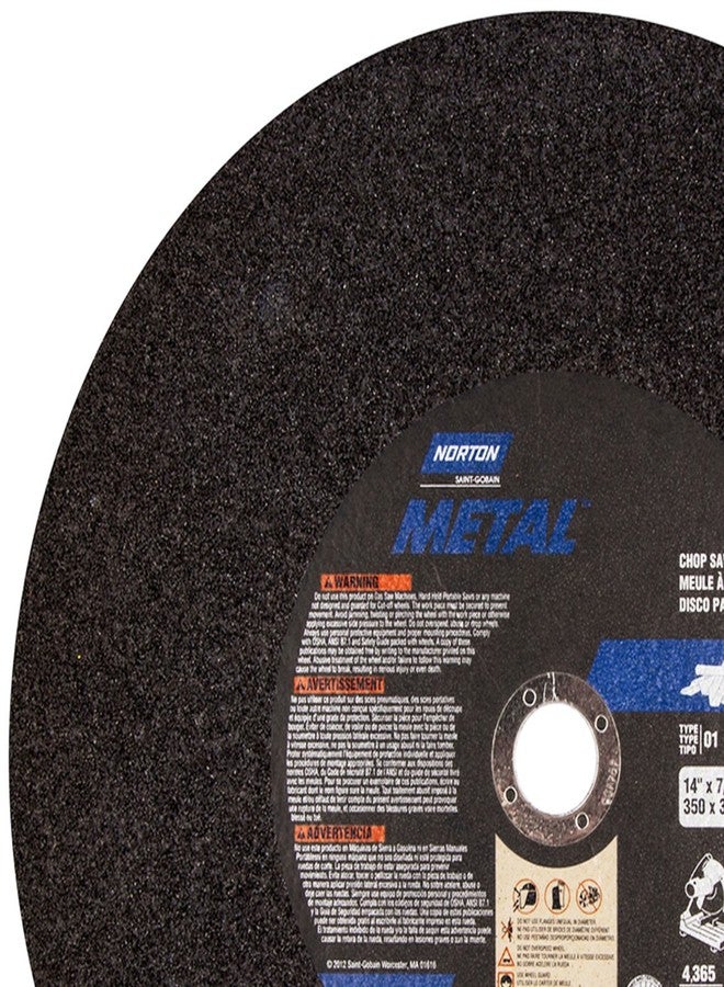 Norton Chop Saw Cutoff Blade - 14in. Dia. Model Number 076607-89399-4 - Image 2