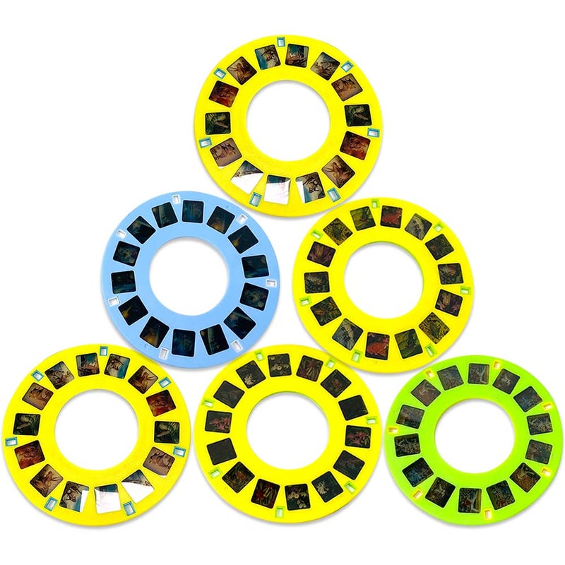 ArtCreativity جهاز عرض ثلاثي الأبعاد للأطفال من آرت كرييتيفيتي مع 6 أسطوانات، جهاز عرض مع 42 صورة عالية الدقة - الديناصورات، الحيوانات، الفضاء والمزيد - لعبة عدسة ملونة للأطفال - فكرة هدية ممتعة رائعة - Image 4