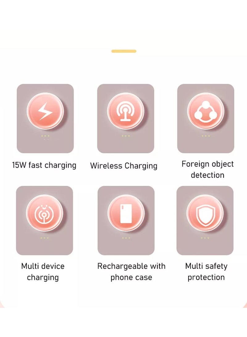 Multifunction 4 in 1 LED Fast Wireless Charger With Bedside Table Night Light With USB Port Support With Touch Control Table Lamp For Reading Bedroom Living Room And Offices