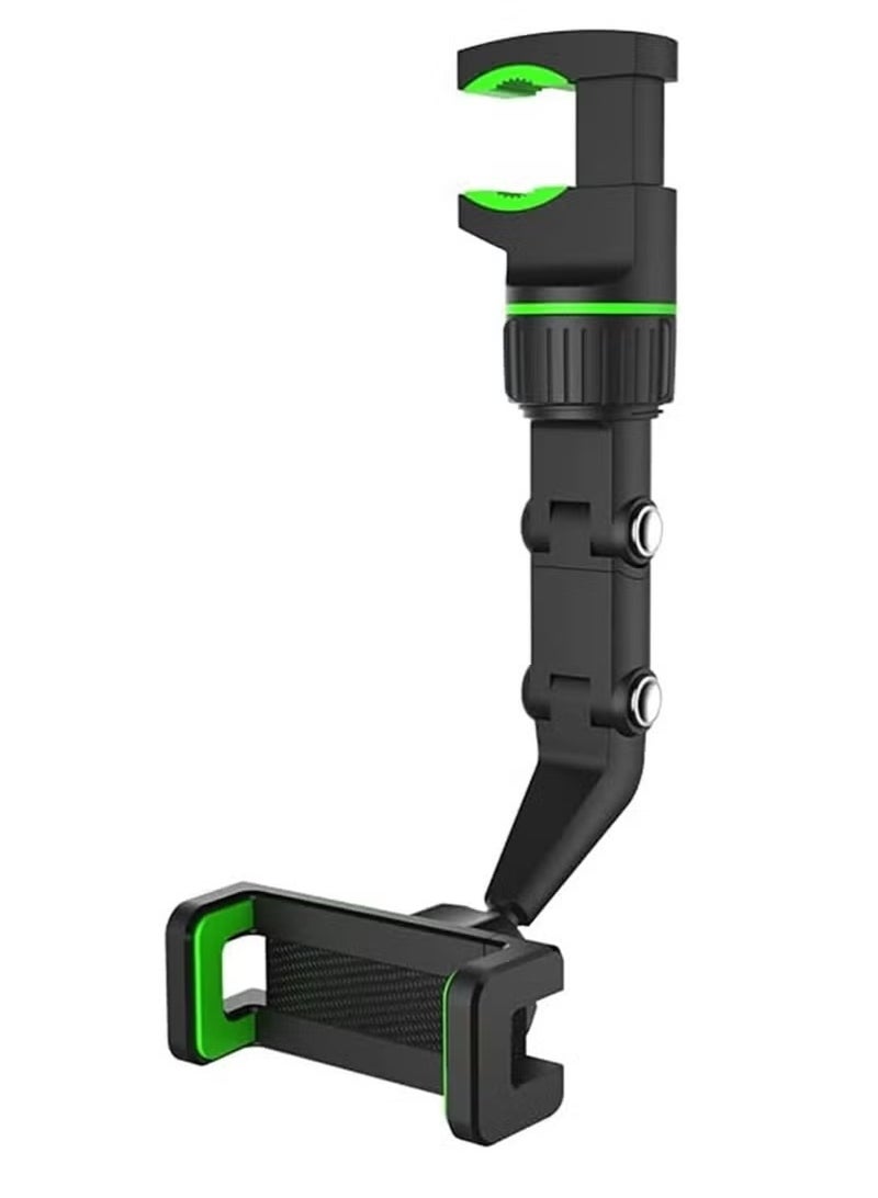 vesus Car Phone Holder Multifunctional 360 Degree Rotatable Auto Rearview Mirror Mount Seat Hanging Clip Bracket - Image 1