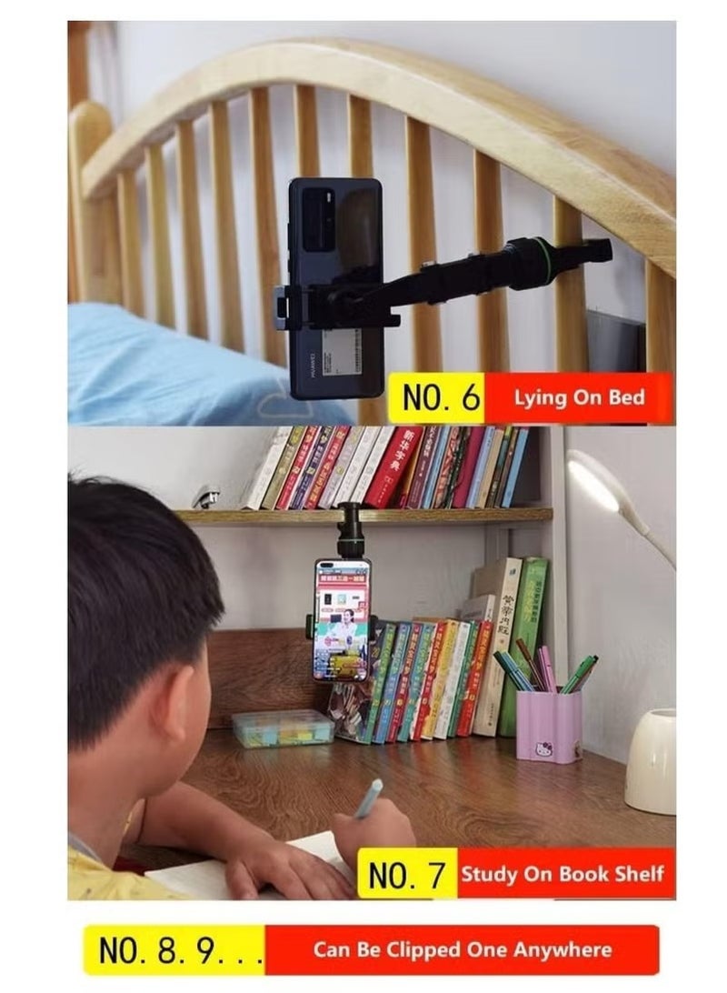 vesus Car Phone Holder Multifunctional 360 Degree Rotatable Auto Rearview Mirror Mount Seat Hanging Clip Bracket - Image 3