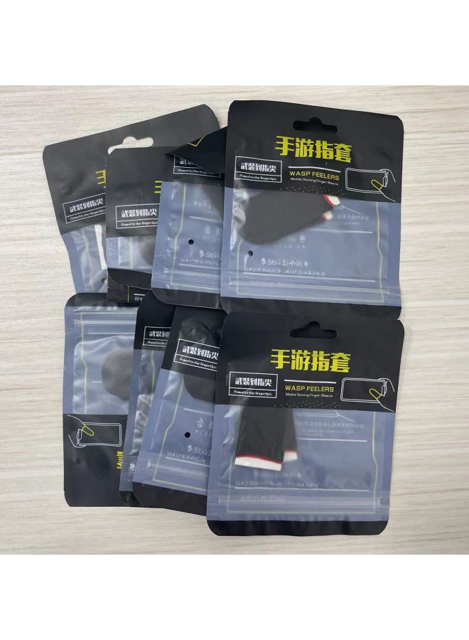 Source Hand Tour Elite Non-slip Chicken Eating Artifact King Ultra-thin Finger Coat Carbon Fiber Game Finger Coat-Product Color:A Pair Of Silver Cloth Finger Cots Wrapped  - Image 3