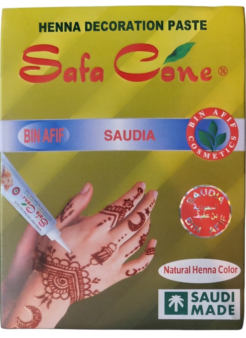صفا معجون حناء للنقش - لون الحناء الطبيعي (30جم)  - Image 4