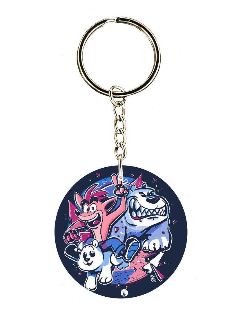 RKN Crash Double Side Printed Keychain