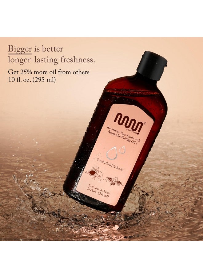 MasterMedi Coconut And Peppermint Oil Pulling (10 Fl.Oz), Mint Oil Pulling Mouthwash, Alcohol Free Natural Coconut Oil Pulling For Teeth Whitening,Fresh Breath And Healthier Gum (Pack Of 1) - Image 5