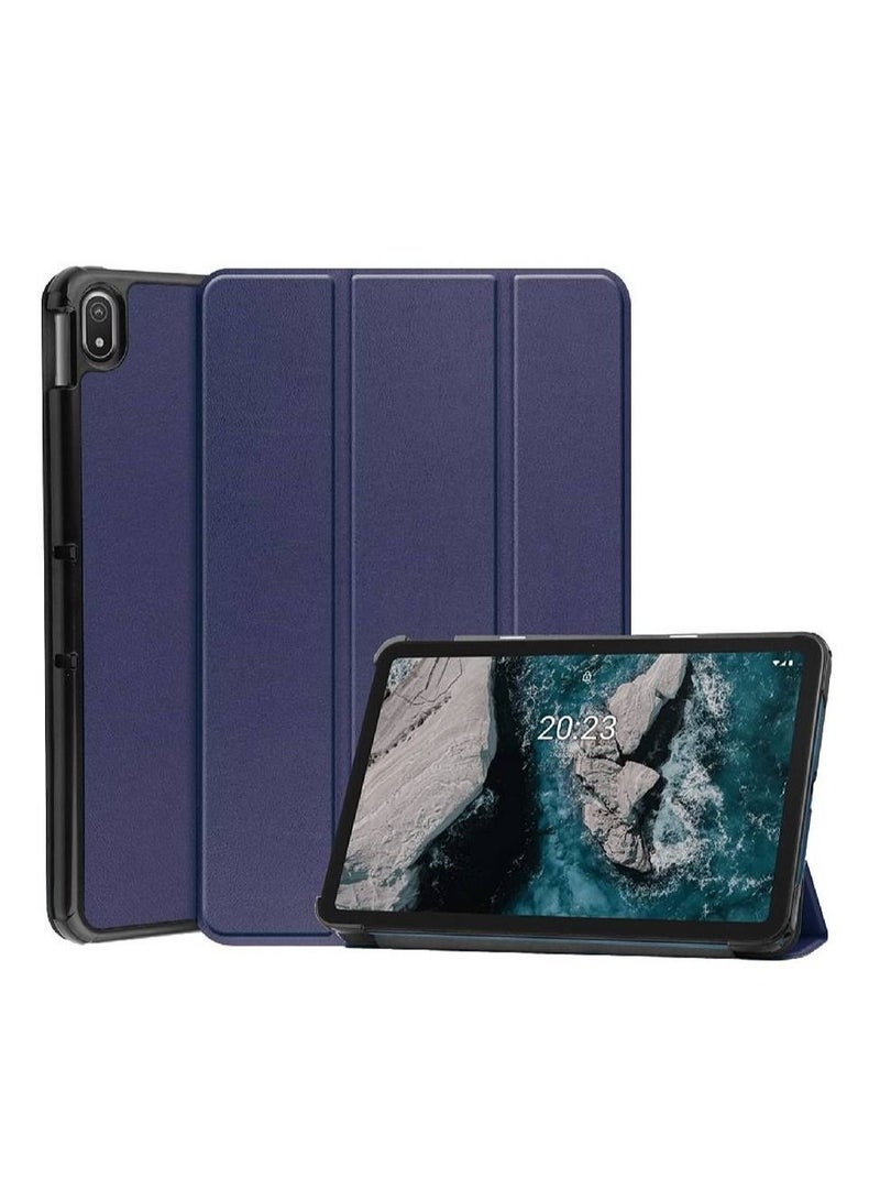 جينيكست Trifold سليم حامل غطاء صلب شل فوليو خفيف الوزن غطاء ذكي لنوكيا T20 اللوحي - Image 1