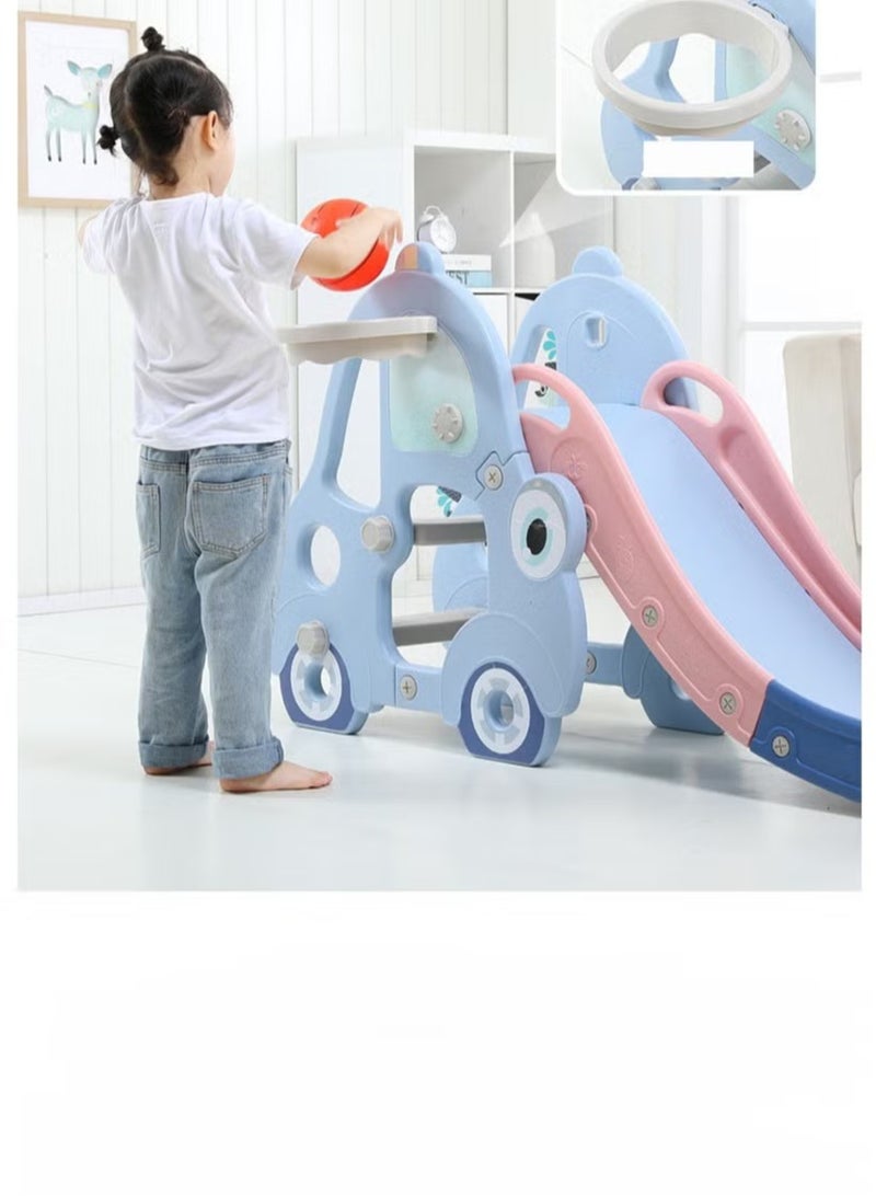 فول جوي زحليقة علي شكل سيارة قابلة للطي مع كرة سلة - Image 4