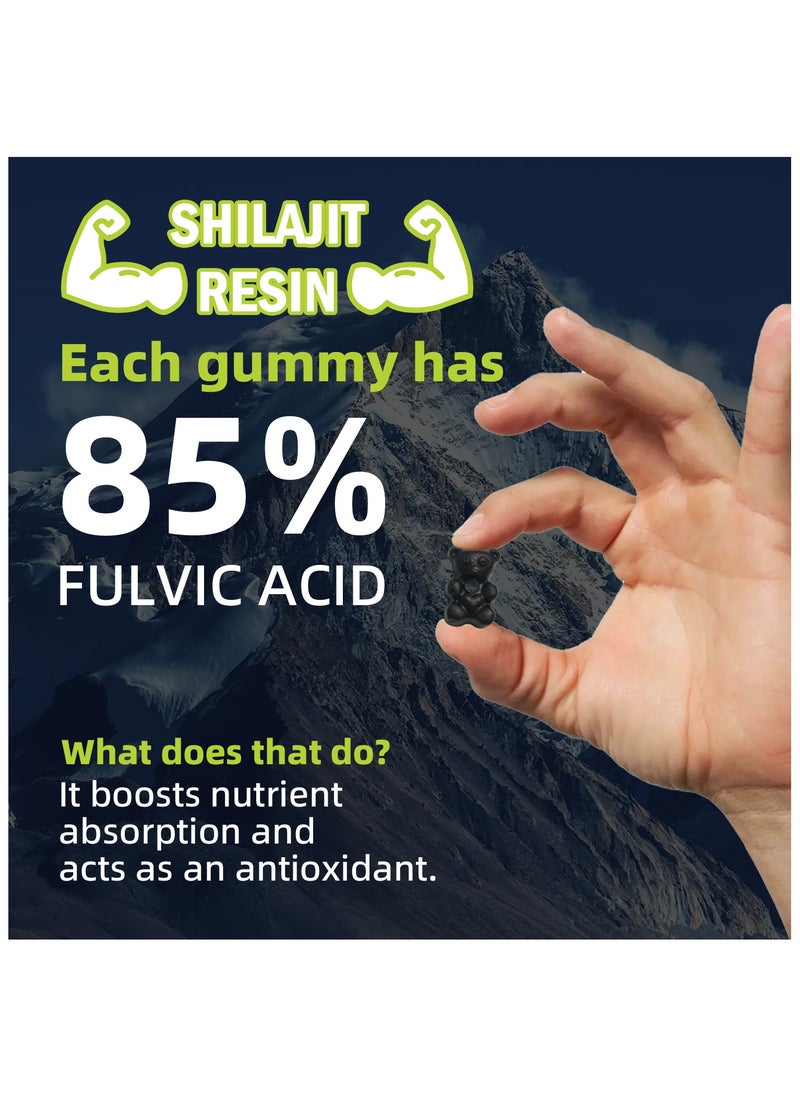 ShilaVigor ShilaVigor Advanced Collagen Shilajit Fudge 90 Veggie Gummies  - Image 3