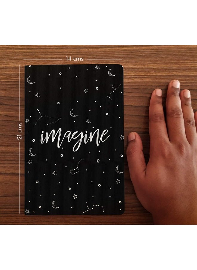 FACTOR NOTES Notebook: 100 Gsm Natural Shade Paper Journal Diary, A5, 144 Pages (Imagine, Plain)  - Image 4
