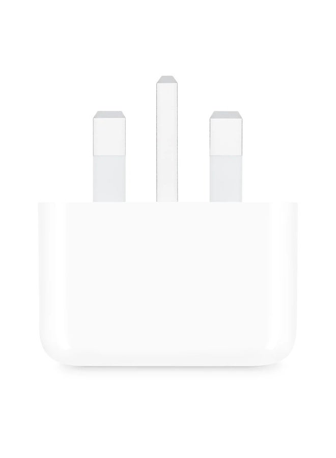 شاحن جداري عام 20 واط بمنفذ USB-C وتقنية PD، شاحن سريع للهواتف الذكية والأجهزة اللوحية والأجهزة المتوافقة مع USB-C، أبيض - Image 3