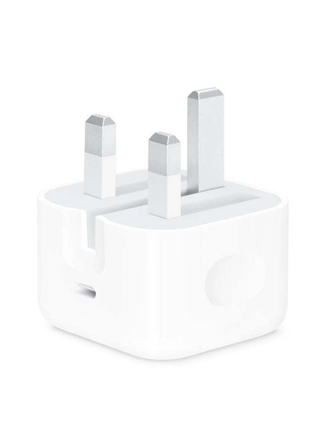 شاحن جداري عام 20 واط بمنفذ USB-C وتقنية PD، شاحن سريع للهواتف الذكية والأجهزة اللوحية والأجهزة المتوافقة مع USB-C، أبيض - Image 4