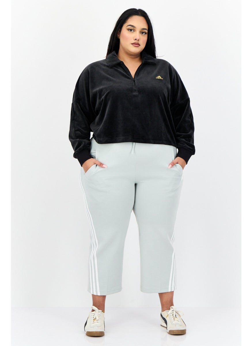 Adidas Women Sportswear Fit Long Sleeves Outdoor Sweatshirt, Black  - Image 4