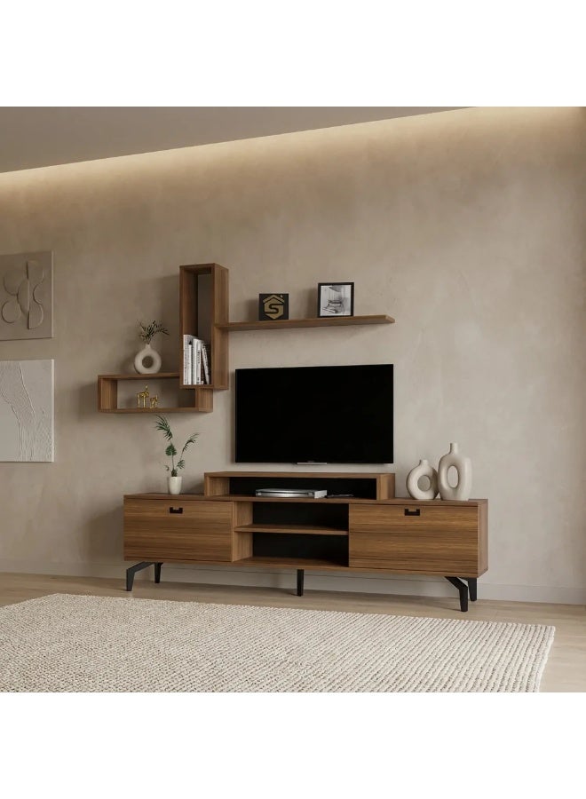 Stylish Home TV table 180 cm, brown color - TV10 40x180x50 cm - Image 3