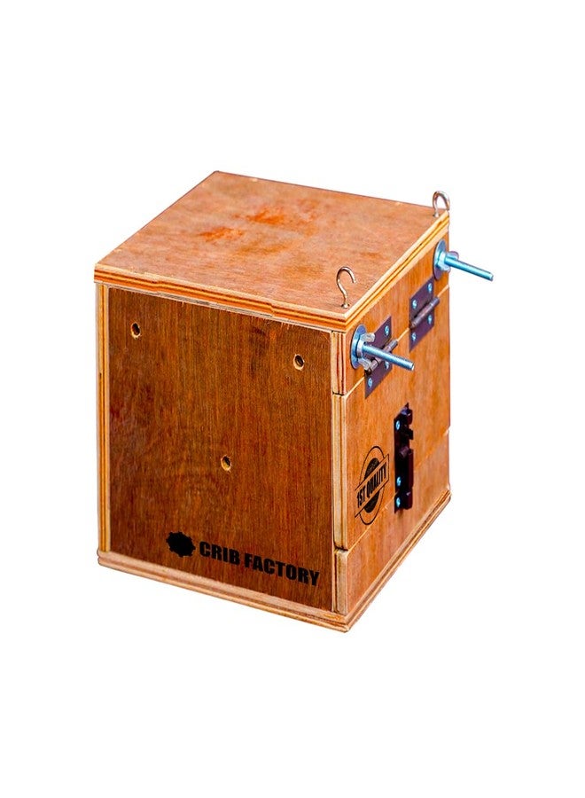 CRIB FACTORY | Wooden BREEDING Box for African Love Birds, Love Birds | 8x8x9 Inch - Image 4