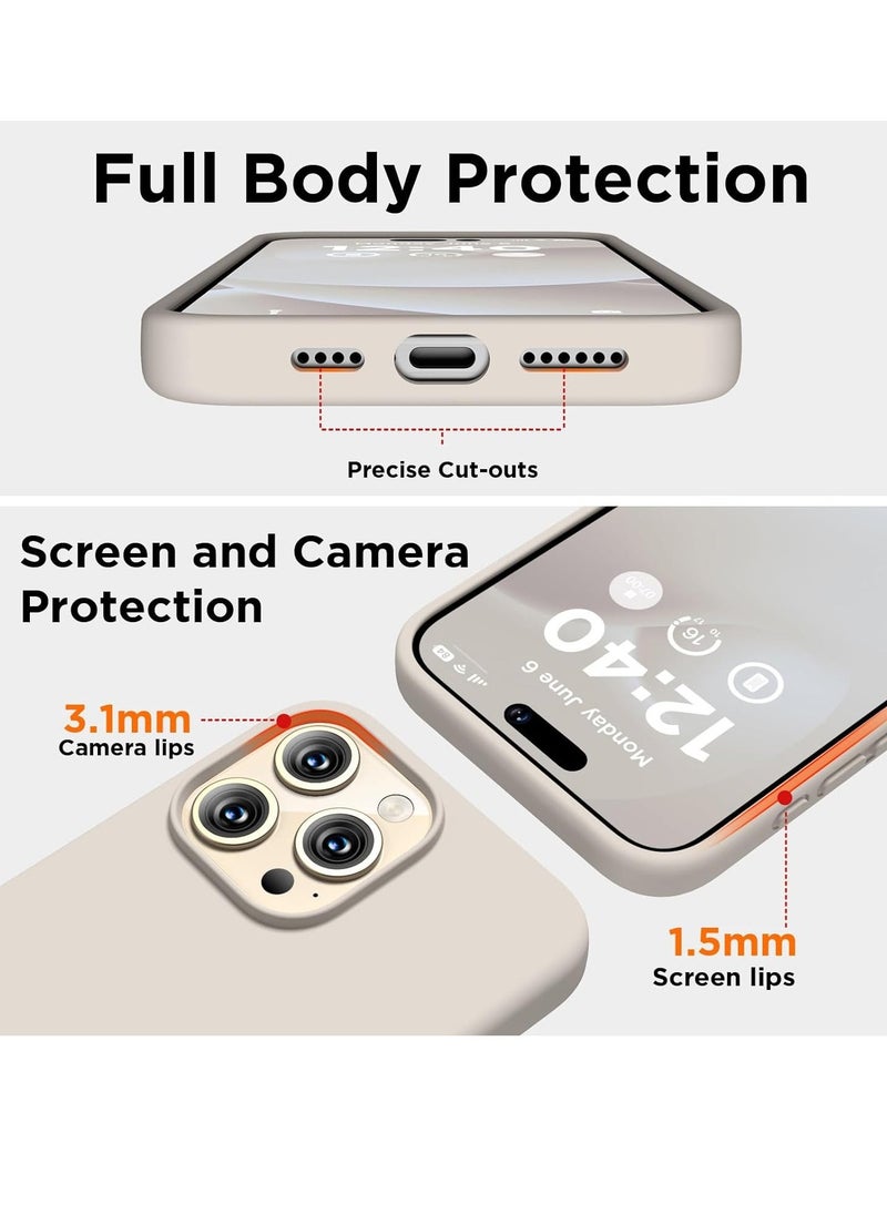 Raxoom Compatible with iPhone 15 Pro Max Case, Liquid Silicone Case, Full Body Shockproof Protective Cover Slim Thin Phone Case - Image 4