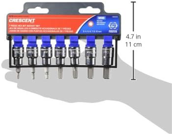 Crescent 7 Piece 38 Drive Hex Bit Metric Socket Set  CBSS1N - Image 2