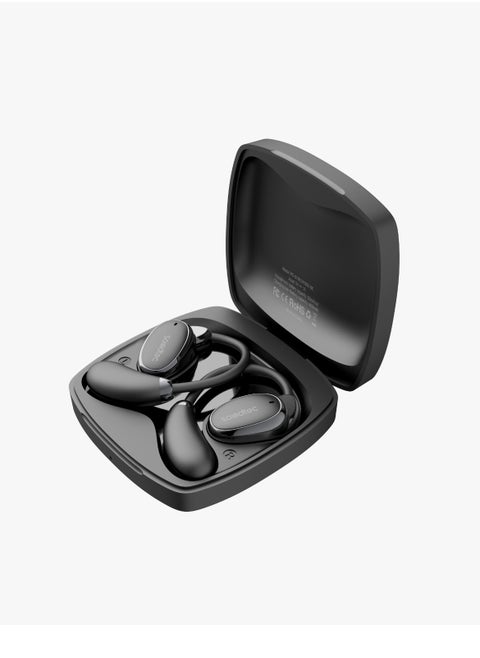 OWS Earbuds with Charging Case Up To 8H working Time / Touch Controls / Crisp Mic / Rich Bass / HIFI Stereo - Black