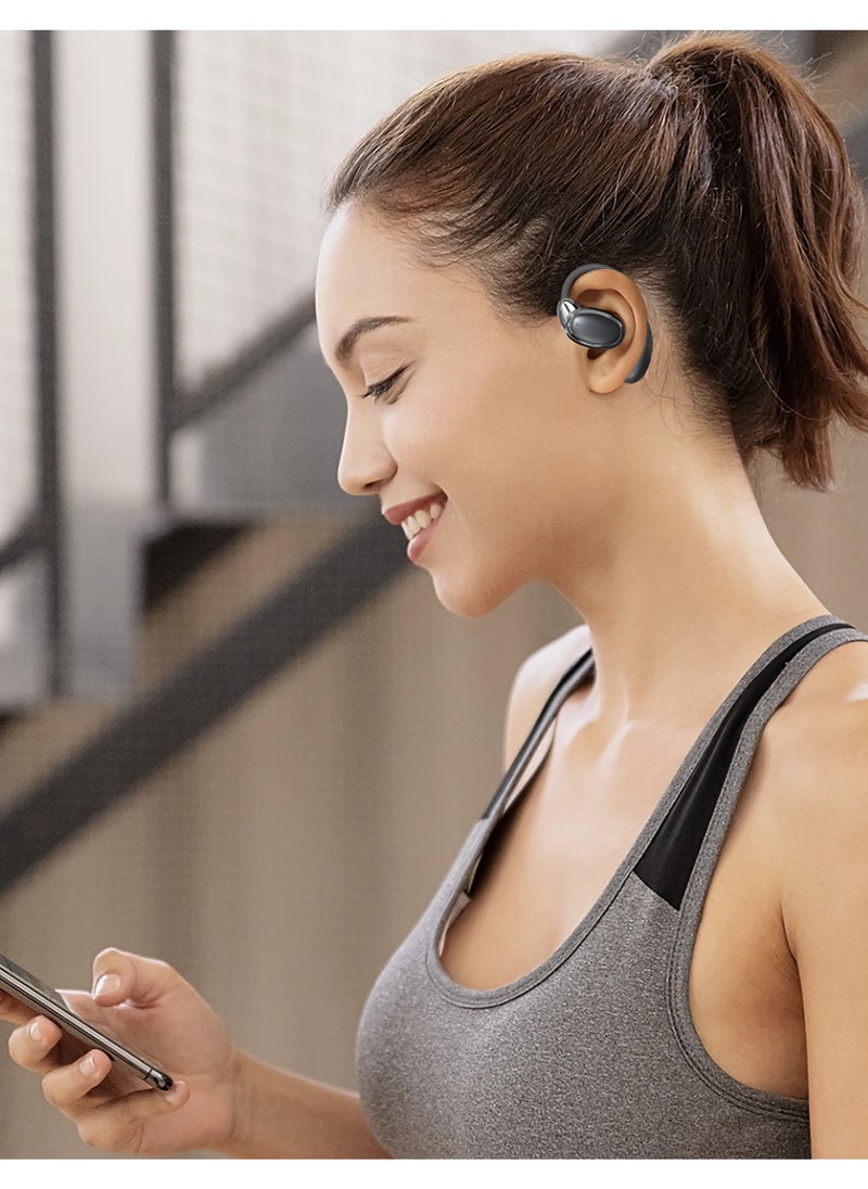 porodo - OWS Earbuds with Charging Case Up To 8H working Time / Touch Controls / Crisp Mic / Rich Bass / HIFI Stereo - Black - Image 1
