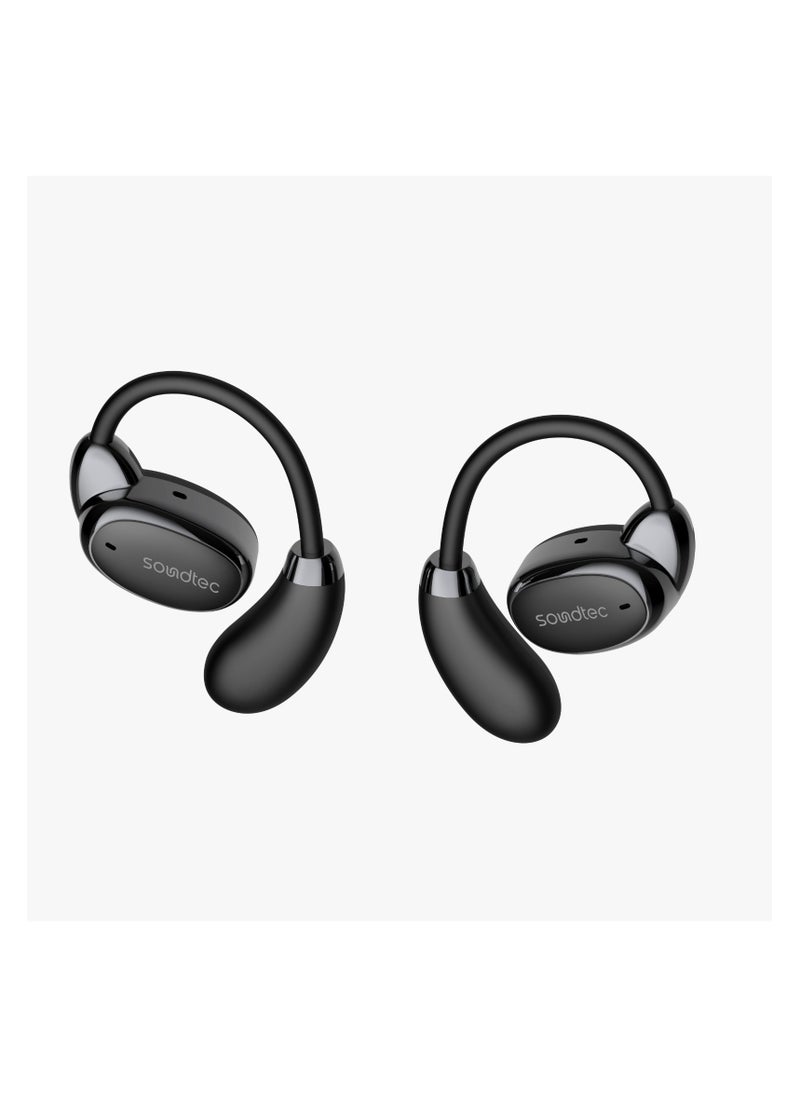 porodo - OWS Earbuds with Charging Case Up To 8H working Time / Touch Controls / Crisp Mic / Rich Bass / HIFI Stereo - Black - Image 1