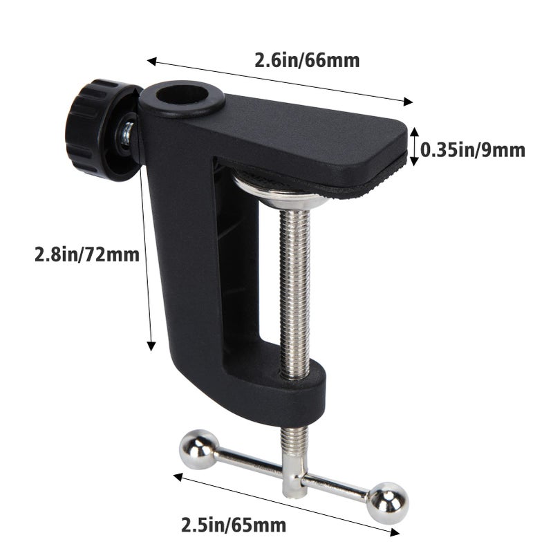 SUNMON Metal Desk Clamp For Microphone Suspension Boom Scissor Arm Stand Holder with Adjustable Screw by SUNMON - Image 4