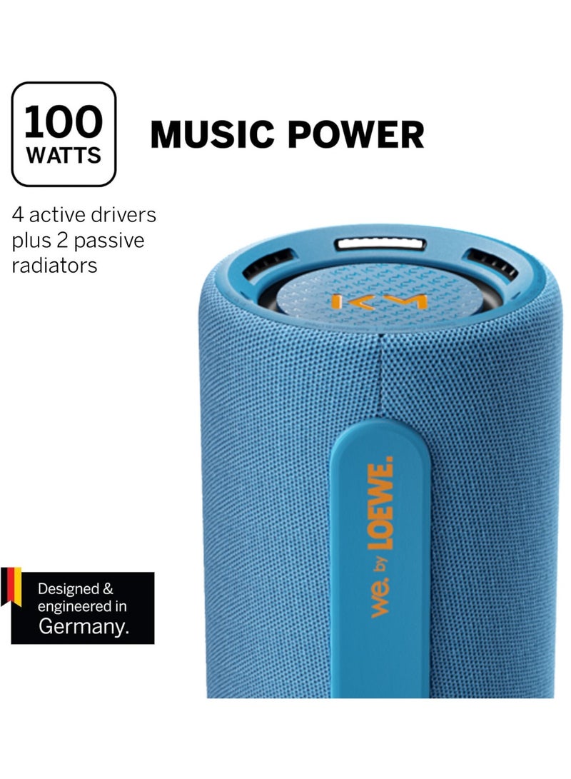 LOEWE WE. HEAR PRO BY KYLIAN MBAPPE BLUETOOTH SPEAKER BT V5.3 100W WATER-RESISTANT IPX6 DENIM - Image 3