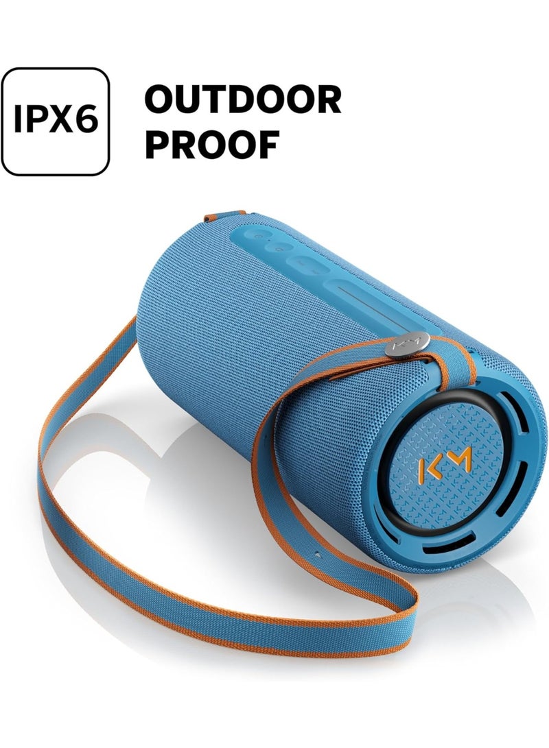 LOEWE WE. HEAR PRO BY KYLIAN MBAPPE BLUETOOTH SPEAKER BT V5.3 100W WATER-RESISTANT IPX6 DENIM - Image 4