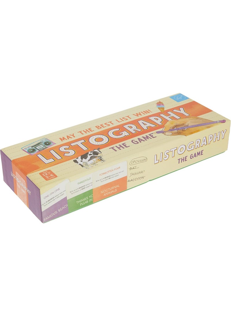 Chronicle Books Listography: The Game: May The Best List Win! (Board Games, Games for Adults, Adult Board Games)  - Image 2