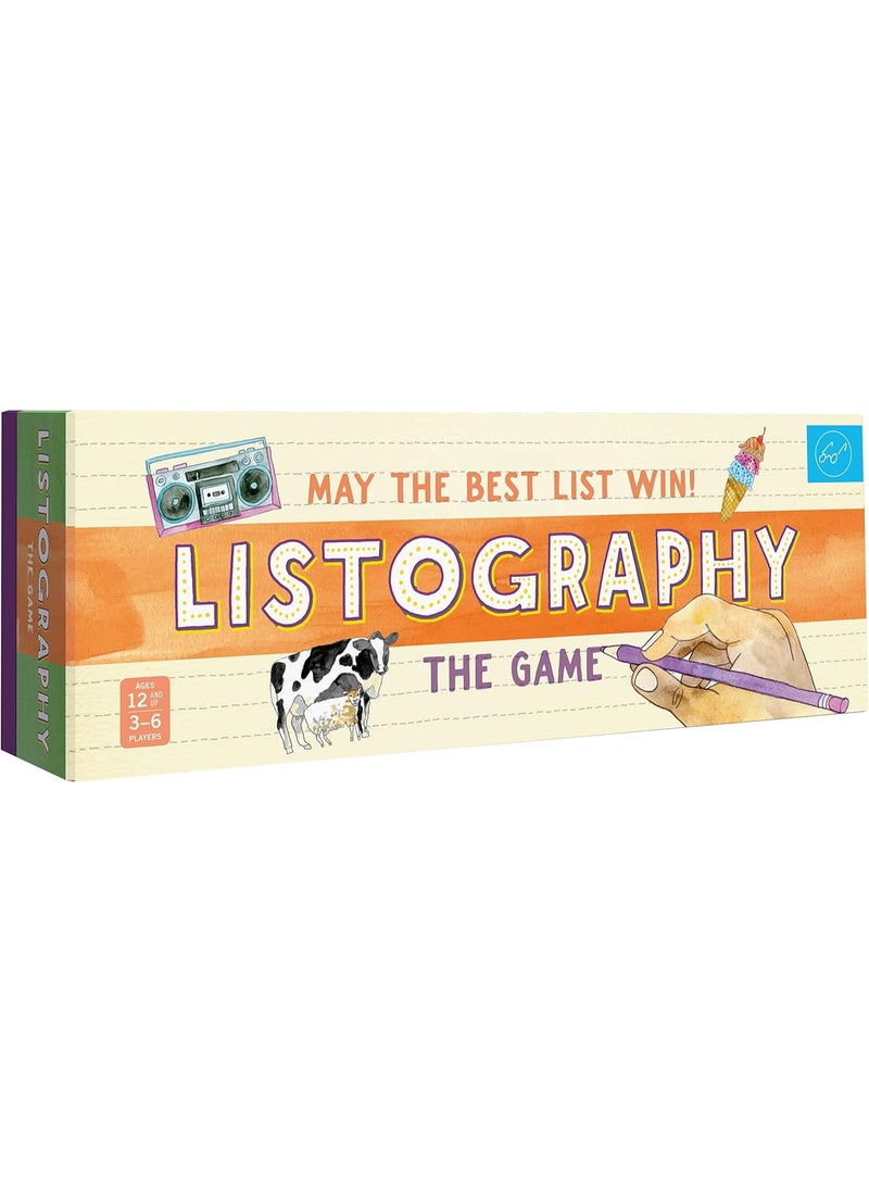 Chronicle Books Listography: The Game: May The Best List Win! (Board Games, Games for Adults, Adult Board Games)  - Image 1