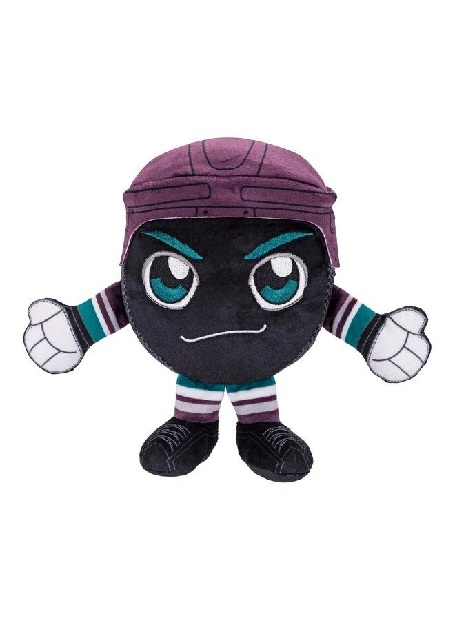 بليتشر كرييتشرز أنهايم داكس مايتي داكس شعار 8 Nhl كوريشا هوكي بوك يجلس من القطيفة الناعمة المستوحاة من تشيبي - Image 1