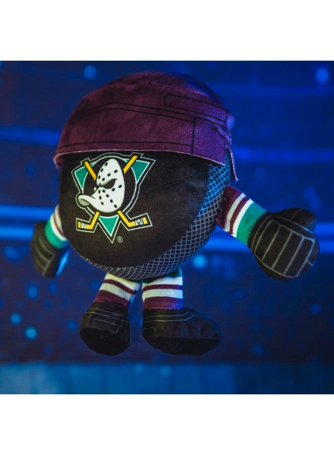 بليتشر كرييتشرز أنهايم داكس مايتي داكس شعار 8 Nhl كوريشا هوكي بوك يجلس من القطيفة الناعمة المستوحاة من تشيبي - Image 2