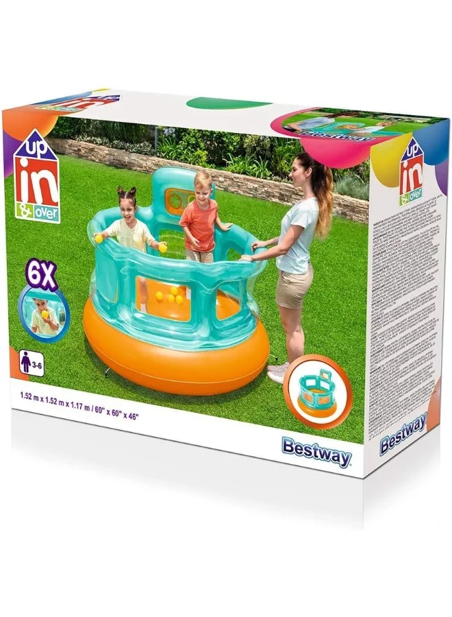 Bestway Up In & Over Hops 'N Hoops Bouncer 152X152X117 1.52x1.52x1.17meter