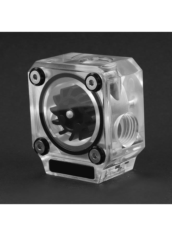 Thoraya G1/4" Thread Water Cooling Flow Meter Indicator 3-Way for PC Water Cooling System Acrylic Black  - Image 5