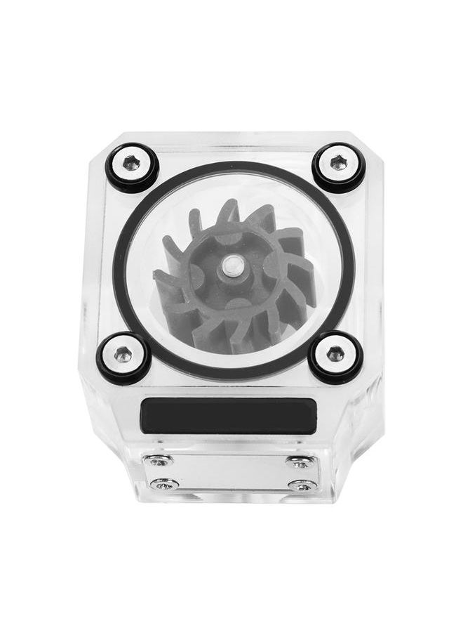 Thoraya G1/4" Thread Water Cooling Flow Meter Indicator 3-Way for PC Water Cooling System Acrylic Black  - Image 3