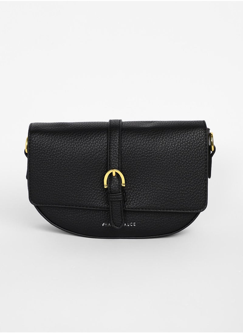 Women's The Tang-Buckle Shoulder Bag - Midnight Black - pzsku/ZEADDF192220C53D7B4CDZ/45/_/1741336371/f10f5ebe-ac75-4ca3-a11f-214baafb9a4e