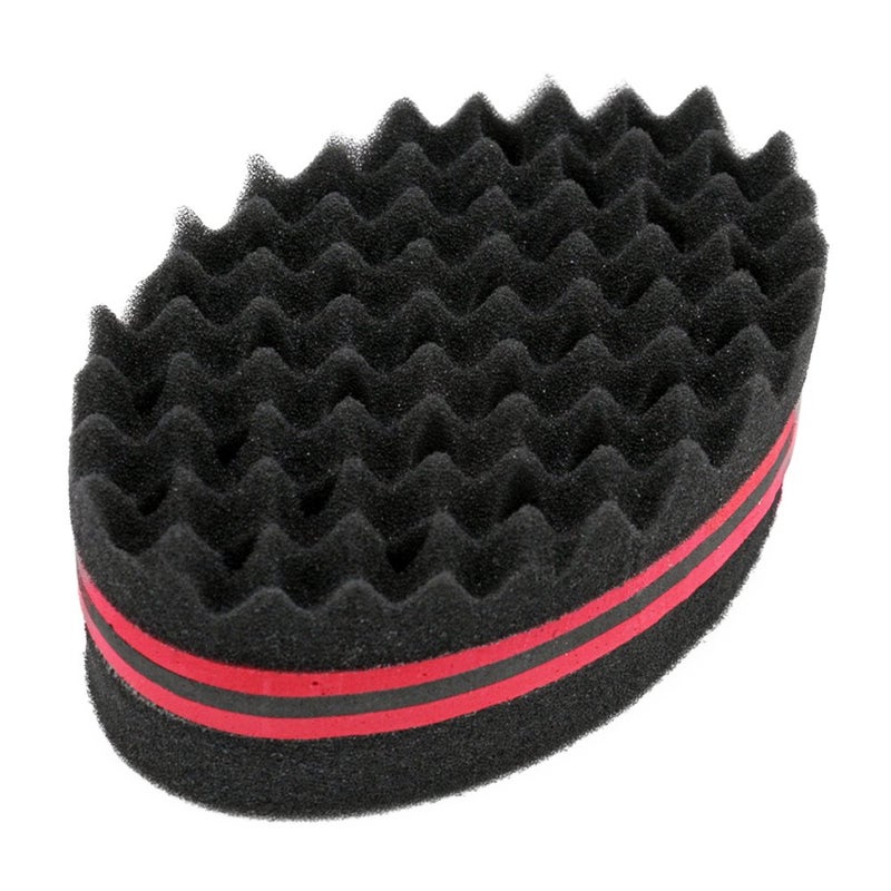 BEWAVE Big Holes Barber Hair Brush Sponge Dreads Locking Twist Afro Curl Coil Wave Hair Care Tool, 2 Pcs with 1 Pc Hair Pick - Image 3