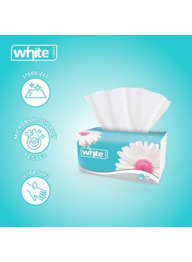 وايت مناديل للوجه 500 منديل، عبوة من 3 قطع - Image 3