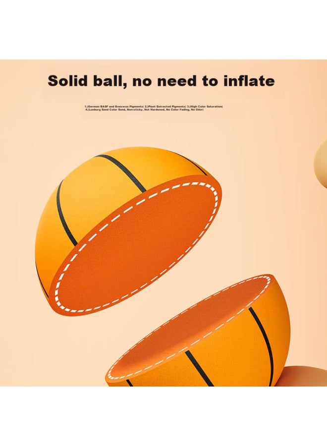 Coodora Silent Basketball, Noiseless Basketball, Children's Indoor Soundproof Sponge Ball, Size 5 Training Large Toy, Birthday Gift - Image 2