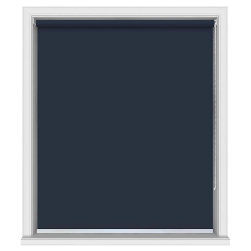 Colornest 100 Blackout Roller Blinds for Windows 72 Inch W X 48 Inch L RollUp Shades Sun UV Protection for Home Office Navy Heavy Duty in 38 MM Pole - Image 2