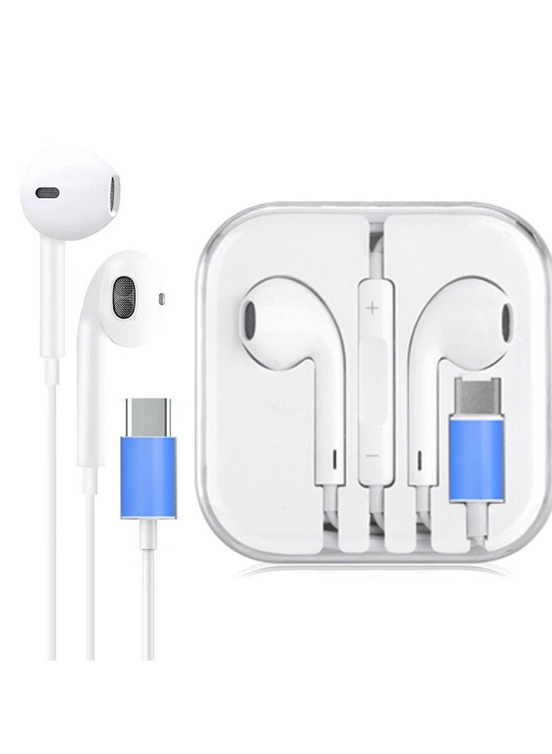 AROAQ USB C Headphon with Mic and Volume Control - Image 1