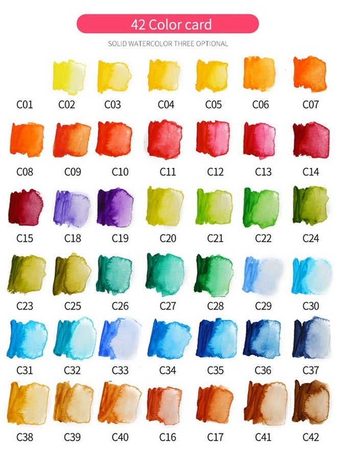 HS - HS Artist Watercolour Travelling Pan Set (Set of 42) - Image 1