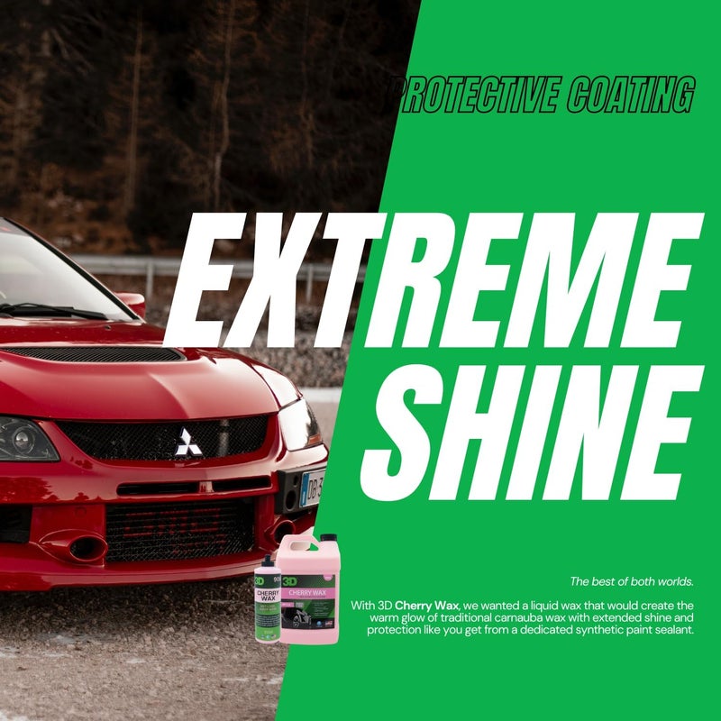 3D Cherry Wax - 16oz - Deep Gloss, Wet Look Car Wax - Easy Hand Application - Long Lasting UV Paint Protection from Fall Out & Sunlight - Great for Dark Paint Colors on Cars, RVs, Boats, Motorcycles Globally spread simple design - Image 4