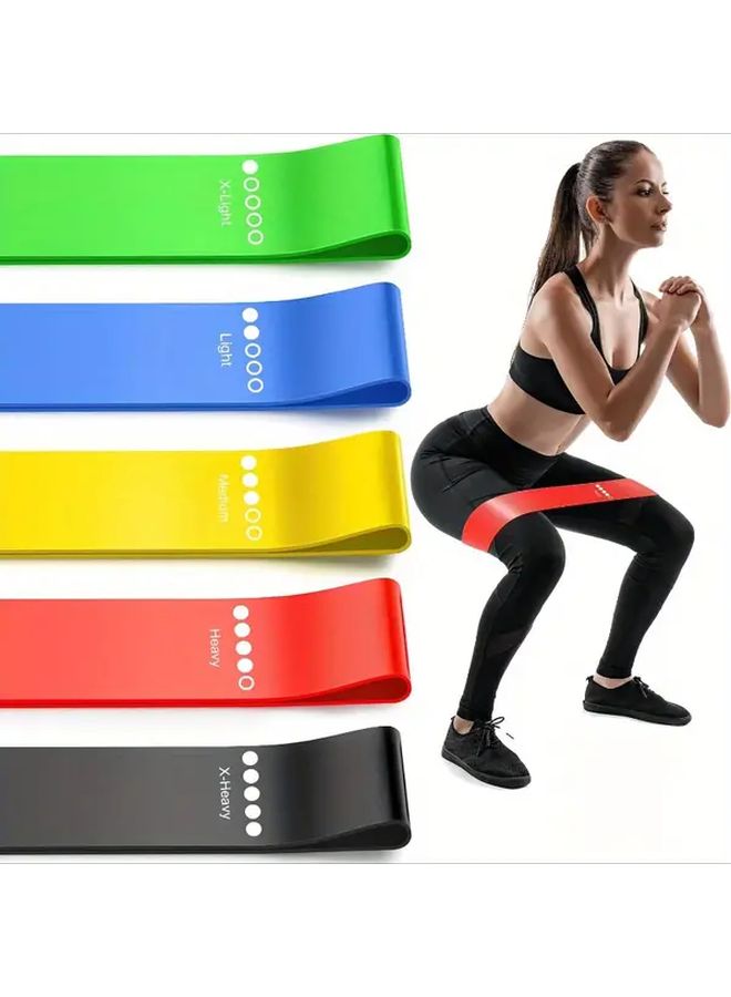 Resistance Bands For Working Out Multicolored Elastic Exercise Loop Bands For Physical Relaxation Yoga Starter Set Stretch Bands For Booty Legs Pilates Flexbands Workout Accessories Fitness Training Lightweight Bands Portable Exercise Flexible Material Durable Elastic Exercise Loops Workout Loops Home Gym Users Yoga Practitioners Lifting Strap Gym Strap Gym Accessories Men Gym Equipment Wrist Strap