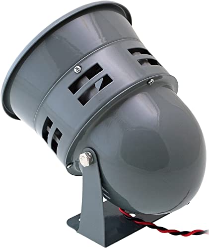 Vixen Horns Loud Electric Motor Driven Metal AlarmSiren Air Raid 12V Gray VXS4006 - Image 3