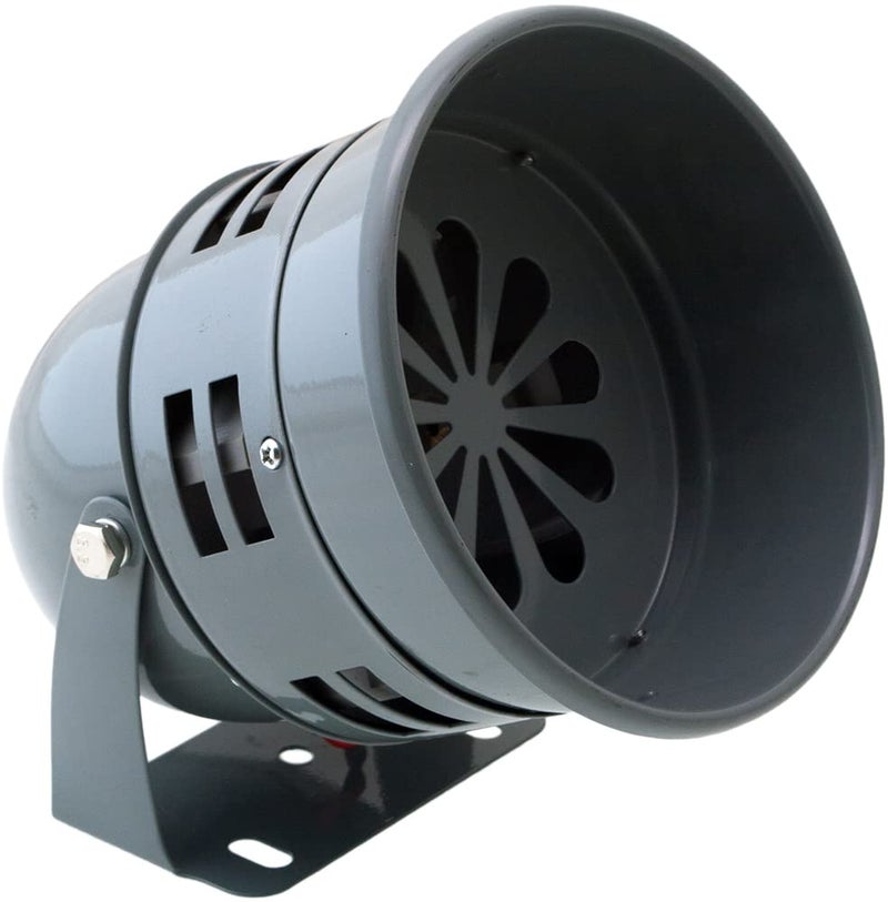 Vixen Horns Loud Electric Motor Driven Metal AlarmSiren Air Raid 12V Gray VXS4006 - Image 2